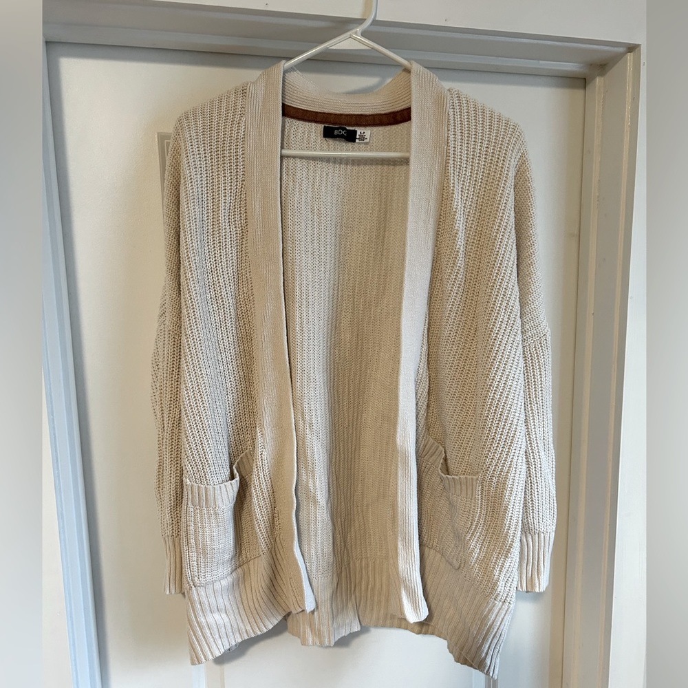 Urban outfitters cream oversized cardigan. Size small